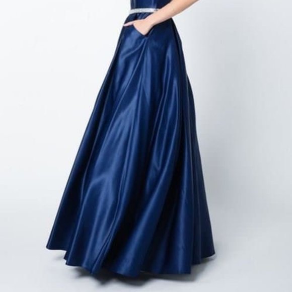 new ROYAL V-Neck Sleeveless A-Line Shape Prom Dress JT696 - Picture 4 of 5